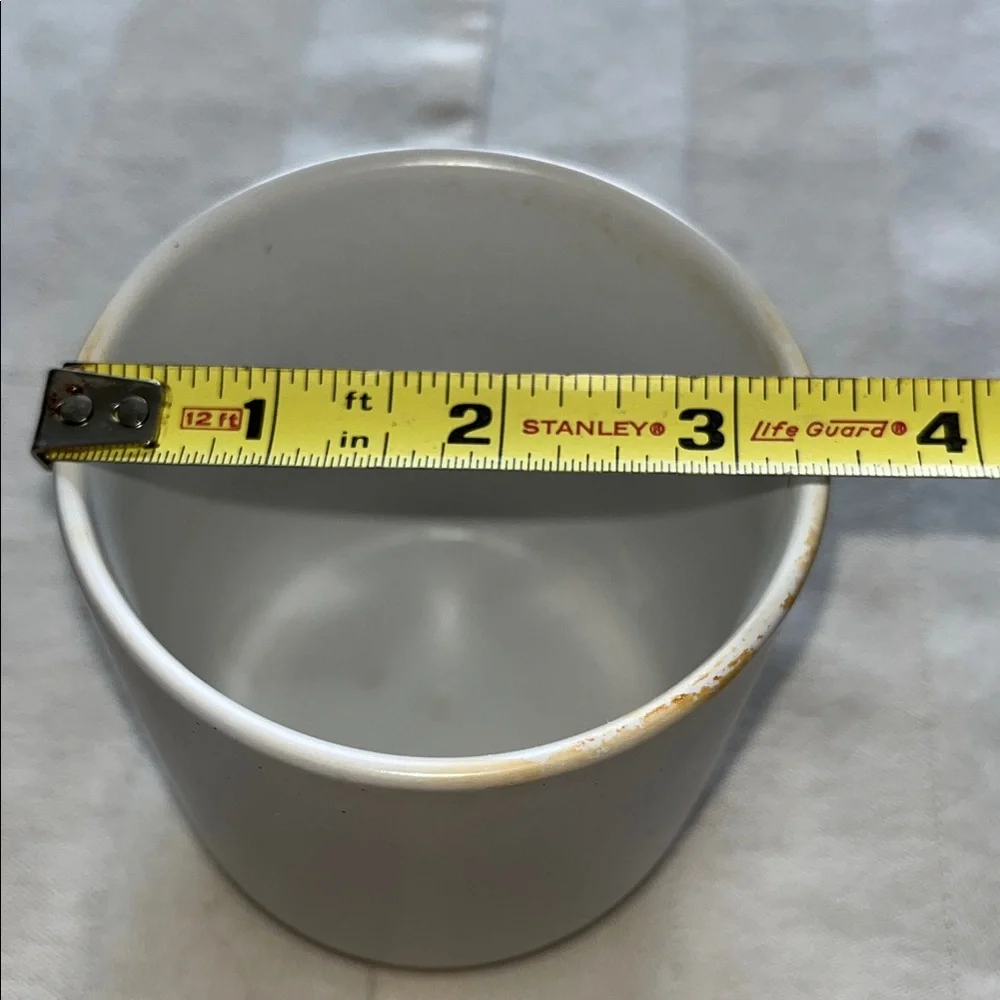 Minimal White Ceramic Planter / Pot